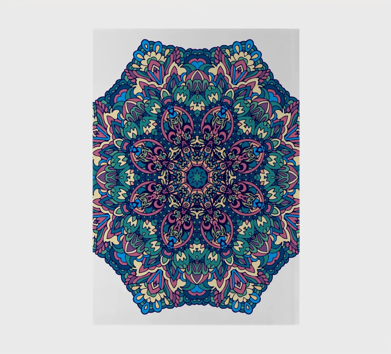 Mandala coloré et complexe carnet de notes de Spiritual Touch