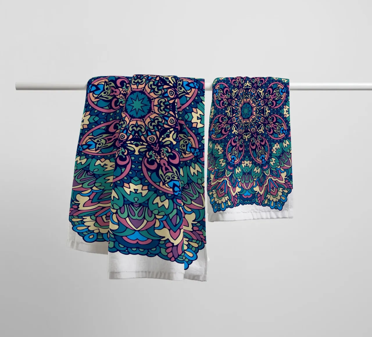 Mandala coloré et complexe serviette de bain de Spiritual Touch
