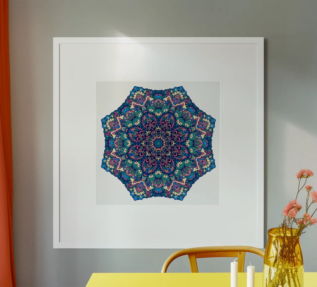 Mandala coloré et complexe hahnemühle de Spiritual Touch