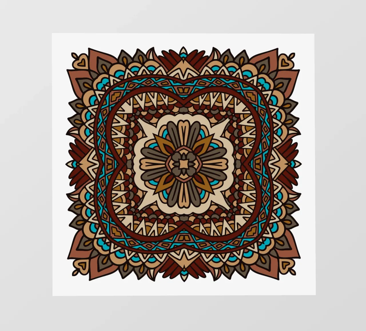 Mandala coloré et complexe papier peint photo de Spiritual Touch