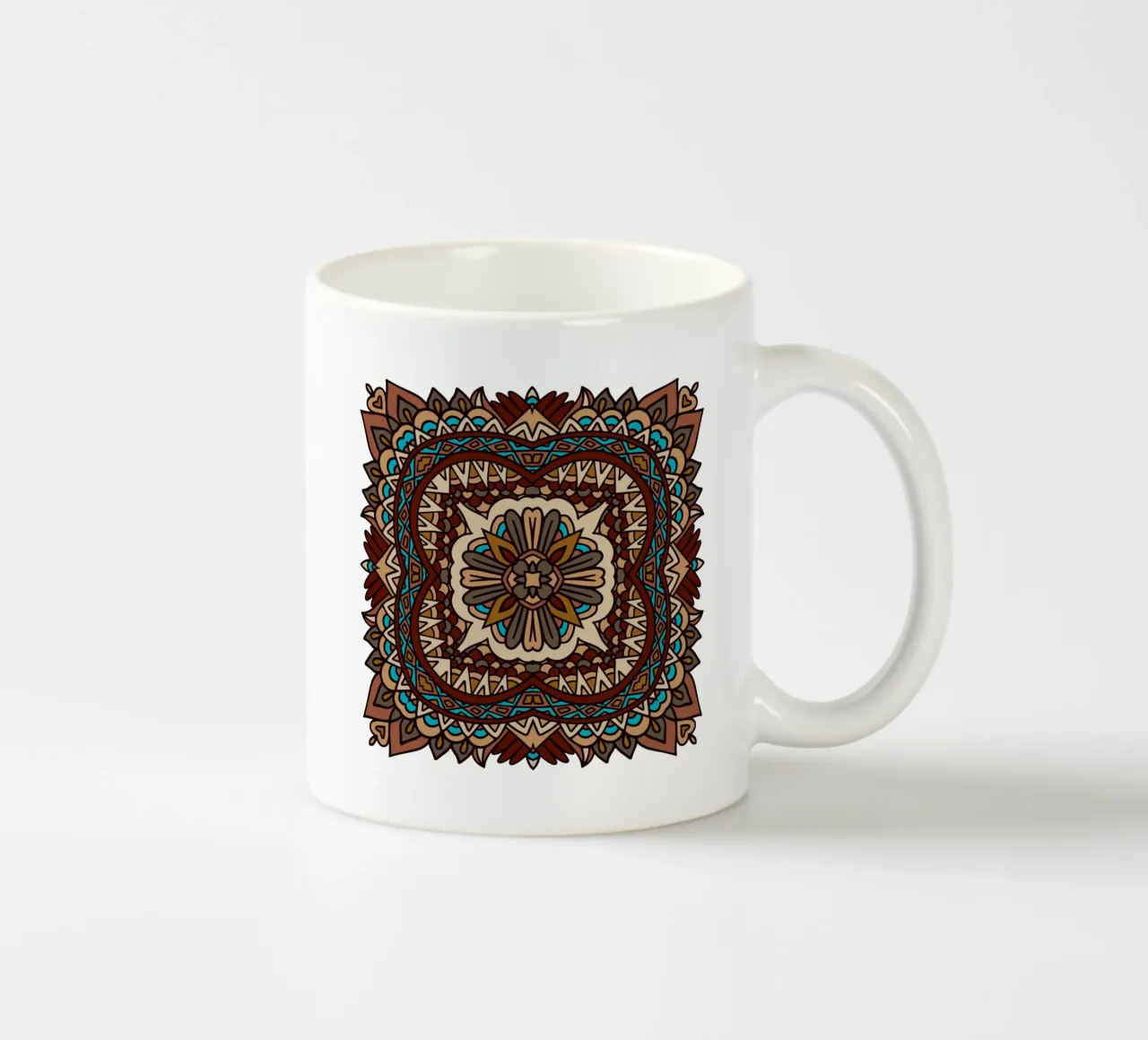 Mandala colorato e intricato tazza in ceramica da Spiritual Touch