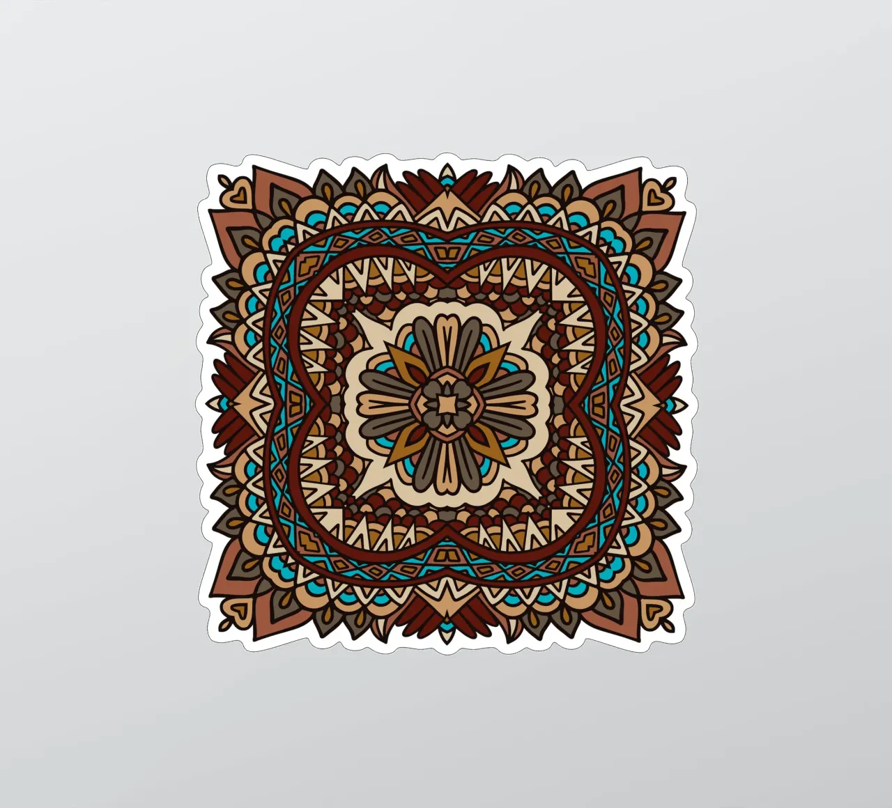 Mandala coloré et complexe autocollant de Spiritual Touch
