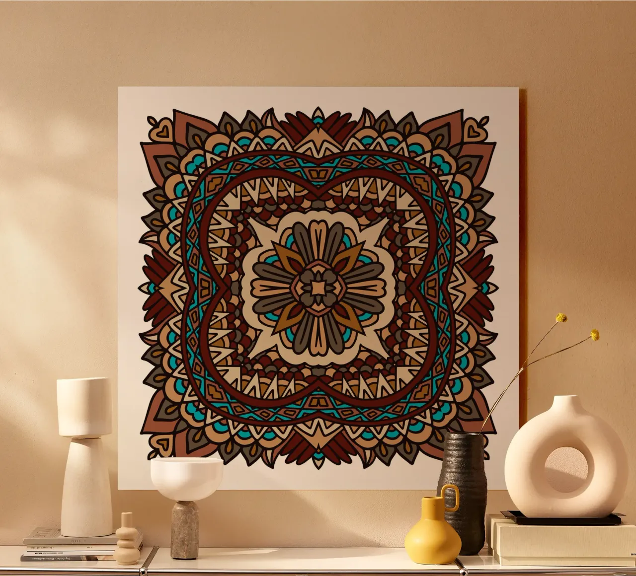 Mandala colorato e intricato plexiglass da Spiritual Touch