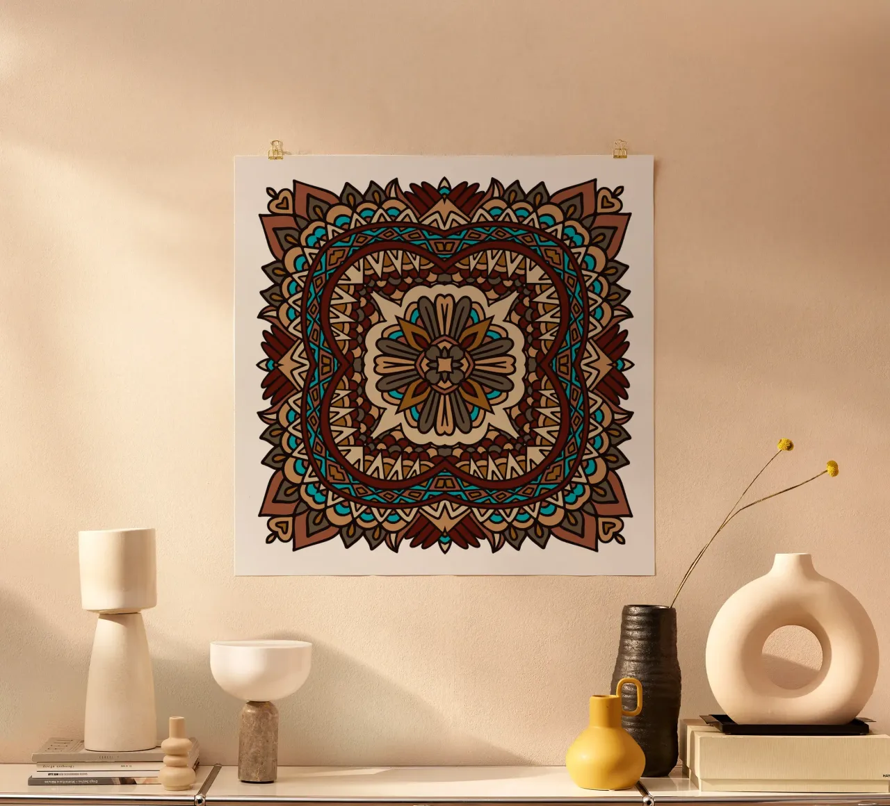 Mandala colorato e intricato carta hahnemühle da Spiritual Touch