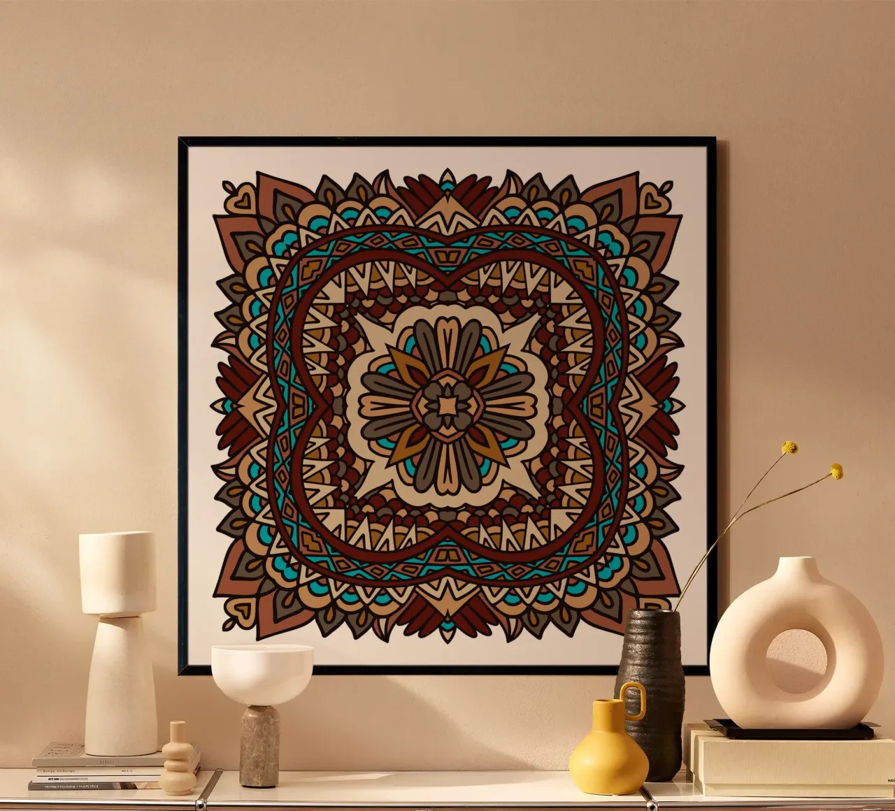 Mandala colorato e intricato carta hahnemühle da Spiritual Touch