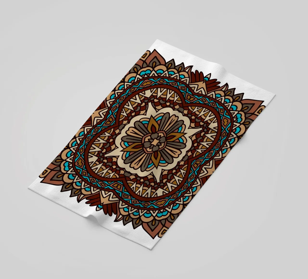 Mandala colorato e intricato telo mare da Spiritual Touch