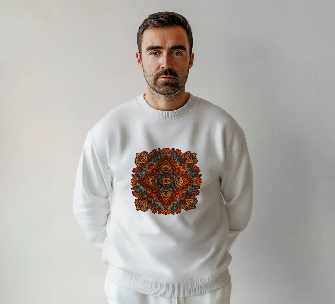 Mandala colorato e intricato felpa da Spiritual Touch