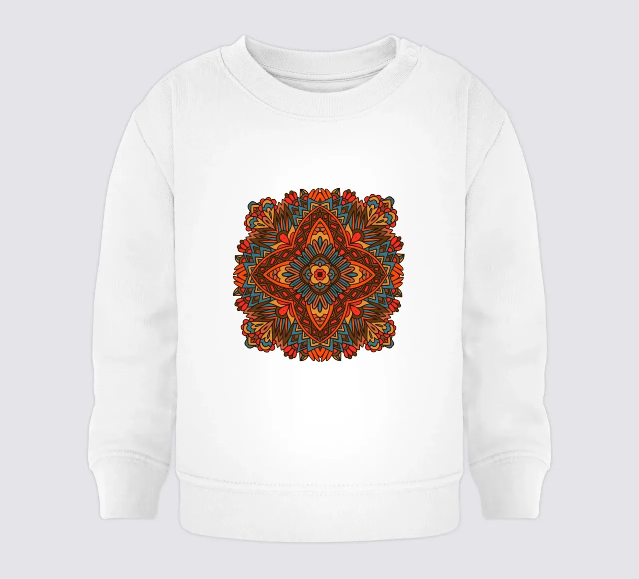 Mandala colorato e intricato felpa neonato da Spiritual Touch