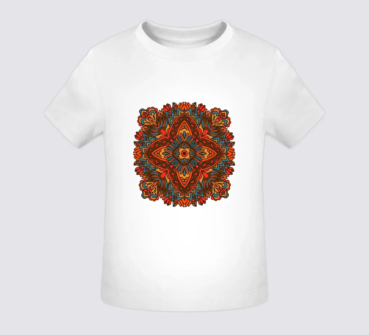 Mandala colorato e intricato maglietta neonato da Spiritual Touch