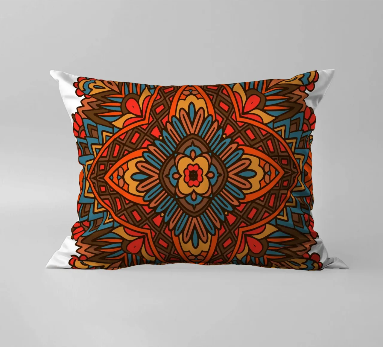 Mandala colorato e intricato cuscino da Spiritual Touch