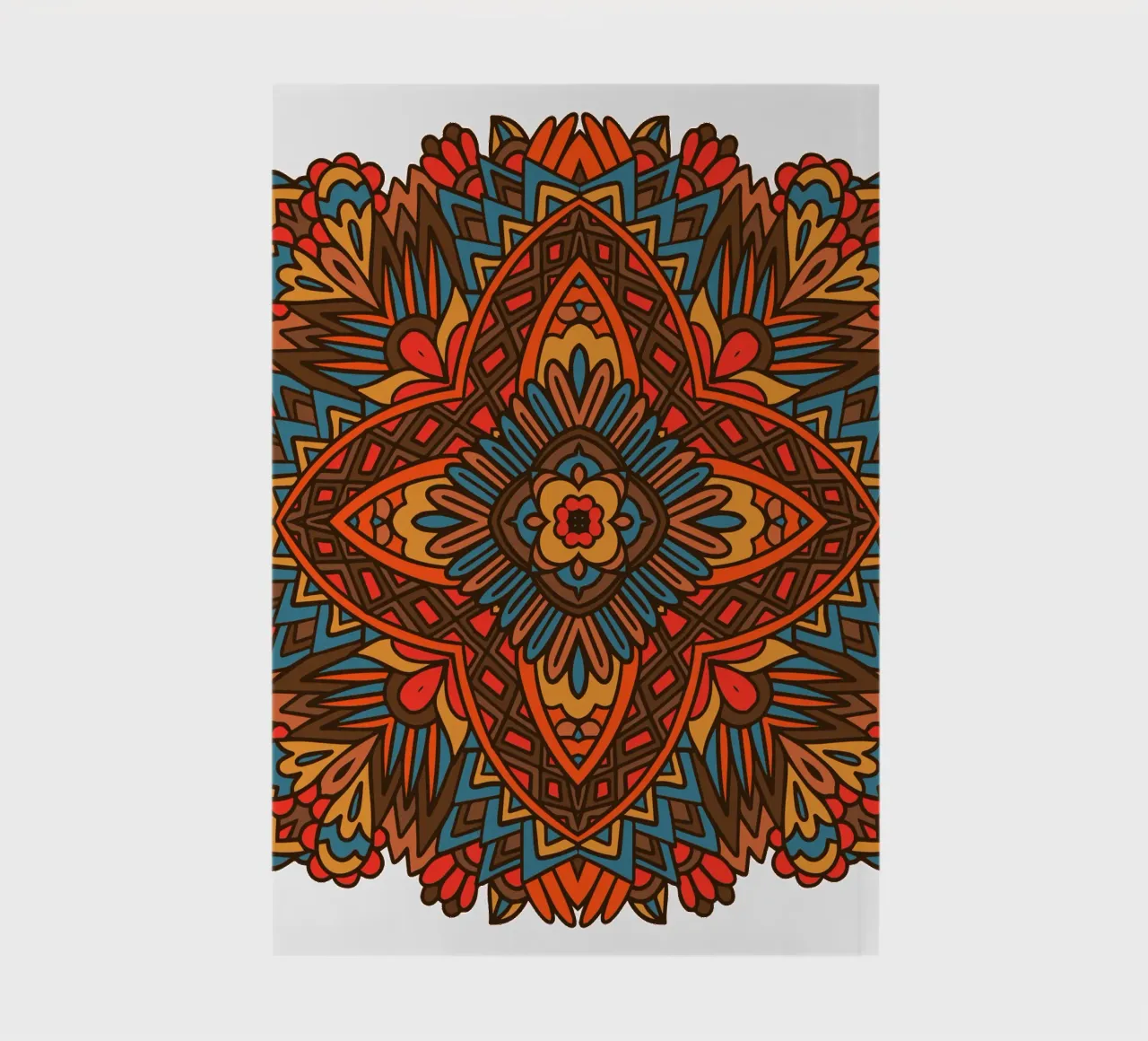 Mandala coloré et complexe carnet de notes de Spiritual Touch