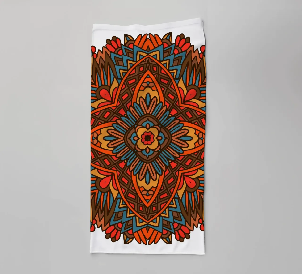Mandala colorato e intricato asciugamano da bagno da Spiritual Touch