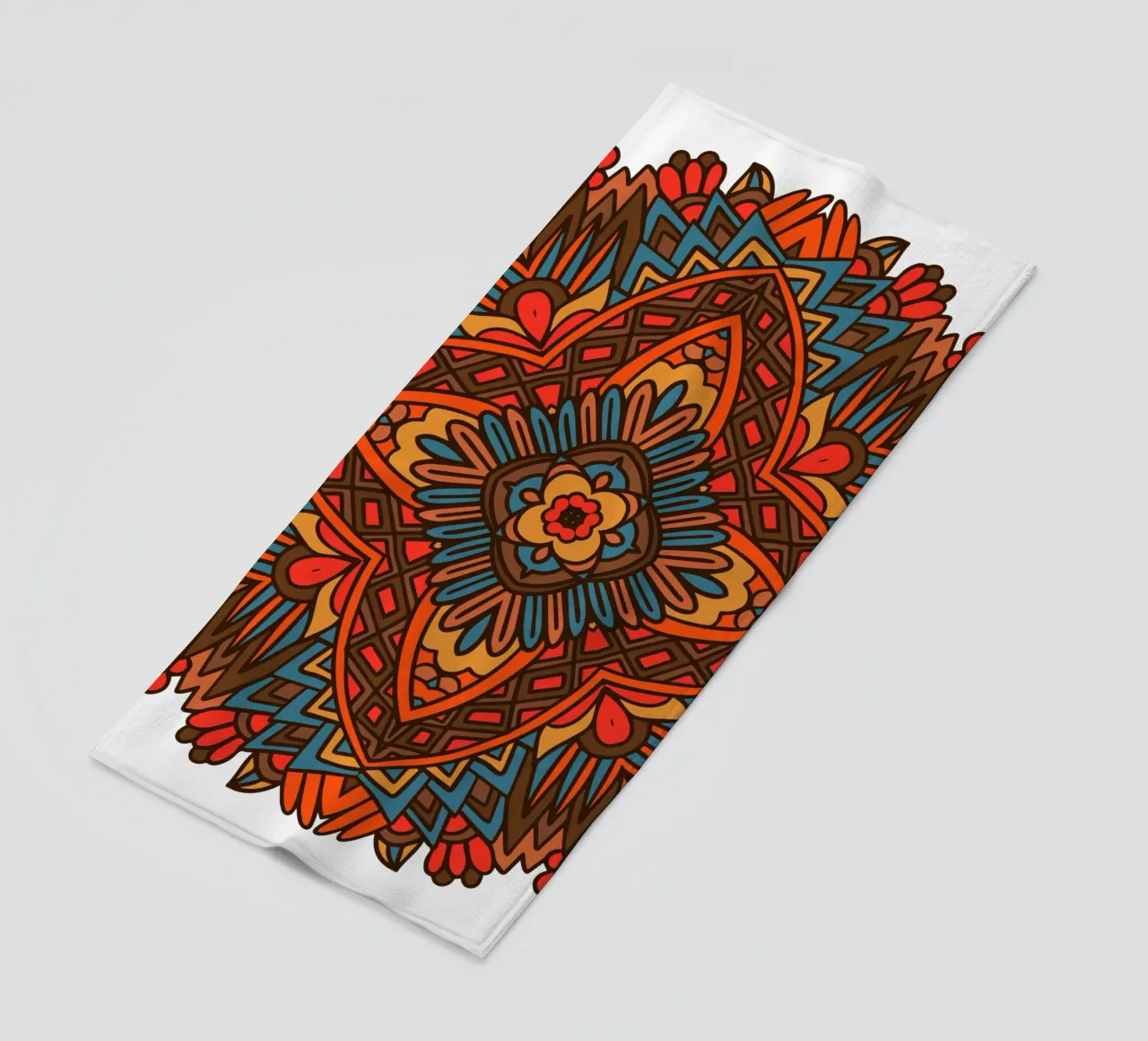 Mandala colorato e intricato telo mare da Spiritual Touch