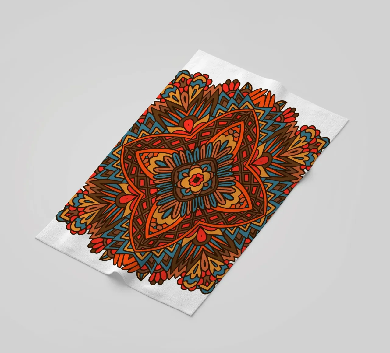 Mandala colorato e intricato telo mare da Spiritual Touch