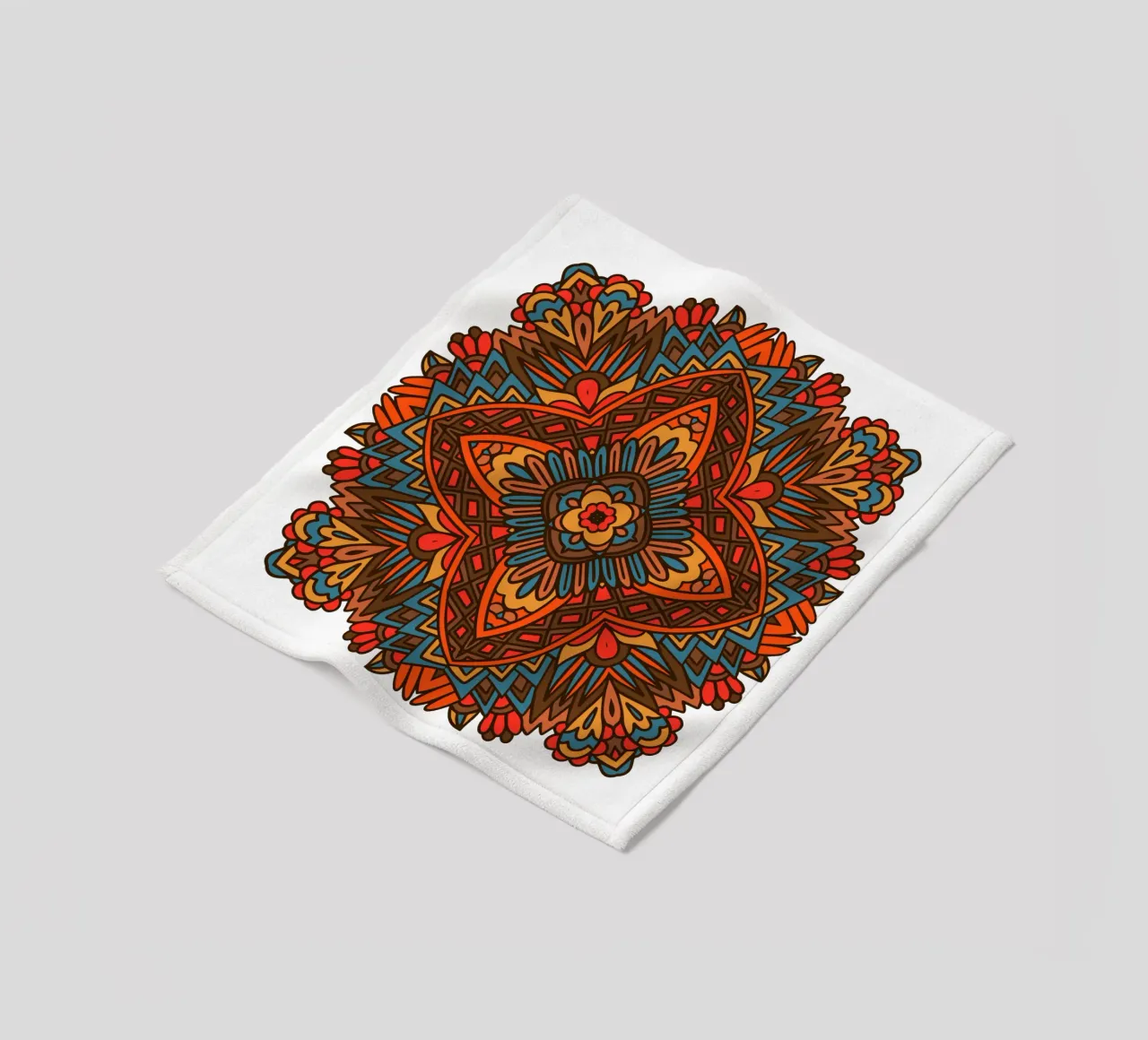 Mandala colorato e intricato coperta in pile da Spiritual Touch