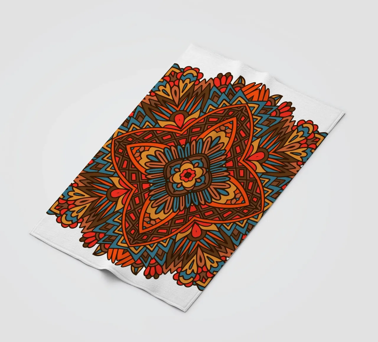 Mandala colorato e intricato coperta in pile da Spiritual Touch