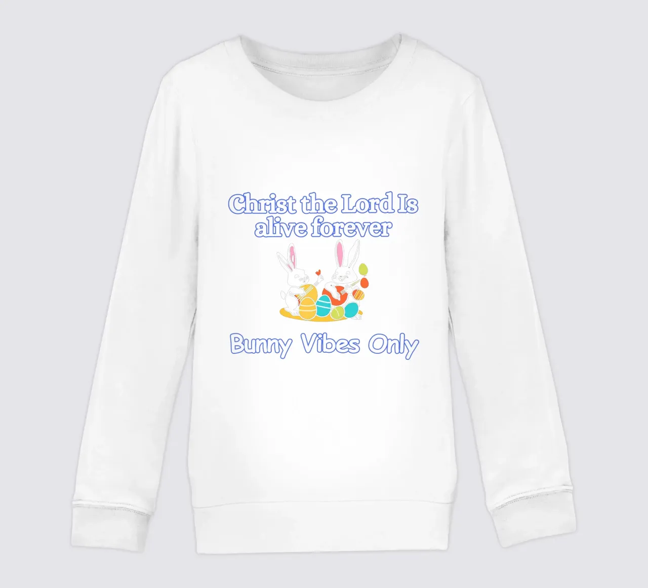 Christ the Lord is Alive Bunny Vibes Only Forever sudadera para niño de Lionandlamb