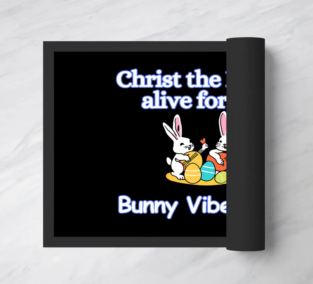 Christ the Lord is Alive Bunny Vibes Only Forever felpudo de Lionandlamb