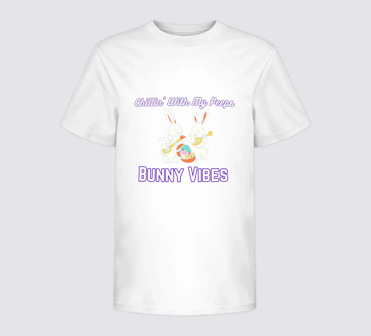 Chillin' with My Peeps Hop into Bunny Vibes All Day kids t-shirt by Lionandlamb