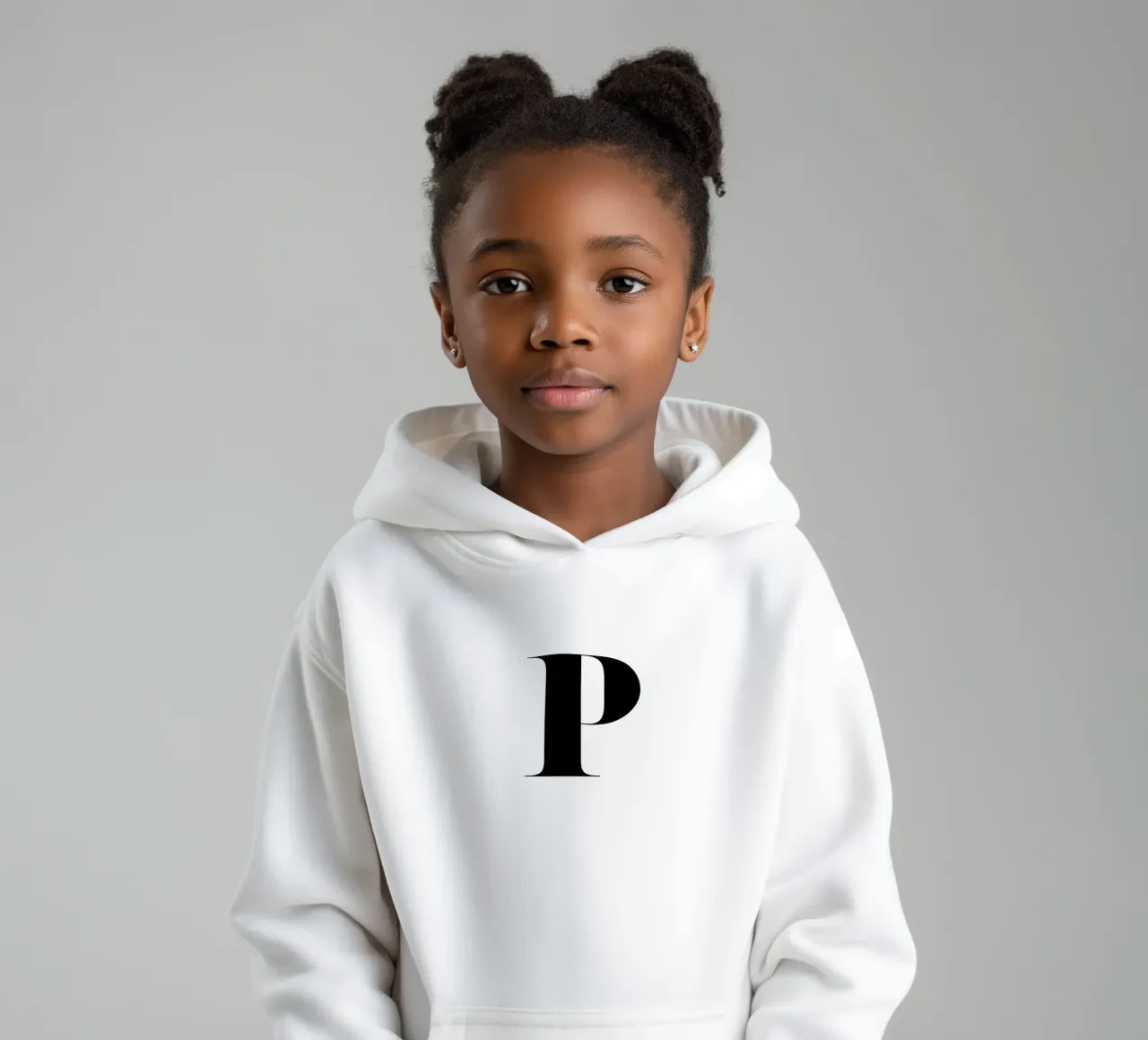 P kids hoodie by Mottos by Sinan Saydik