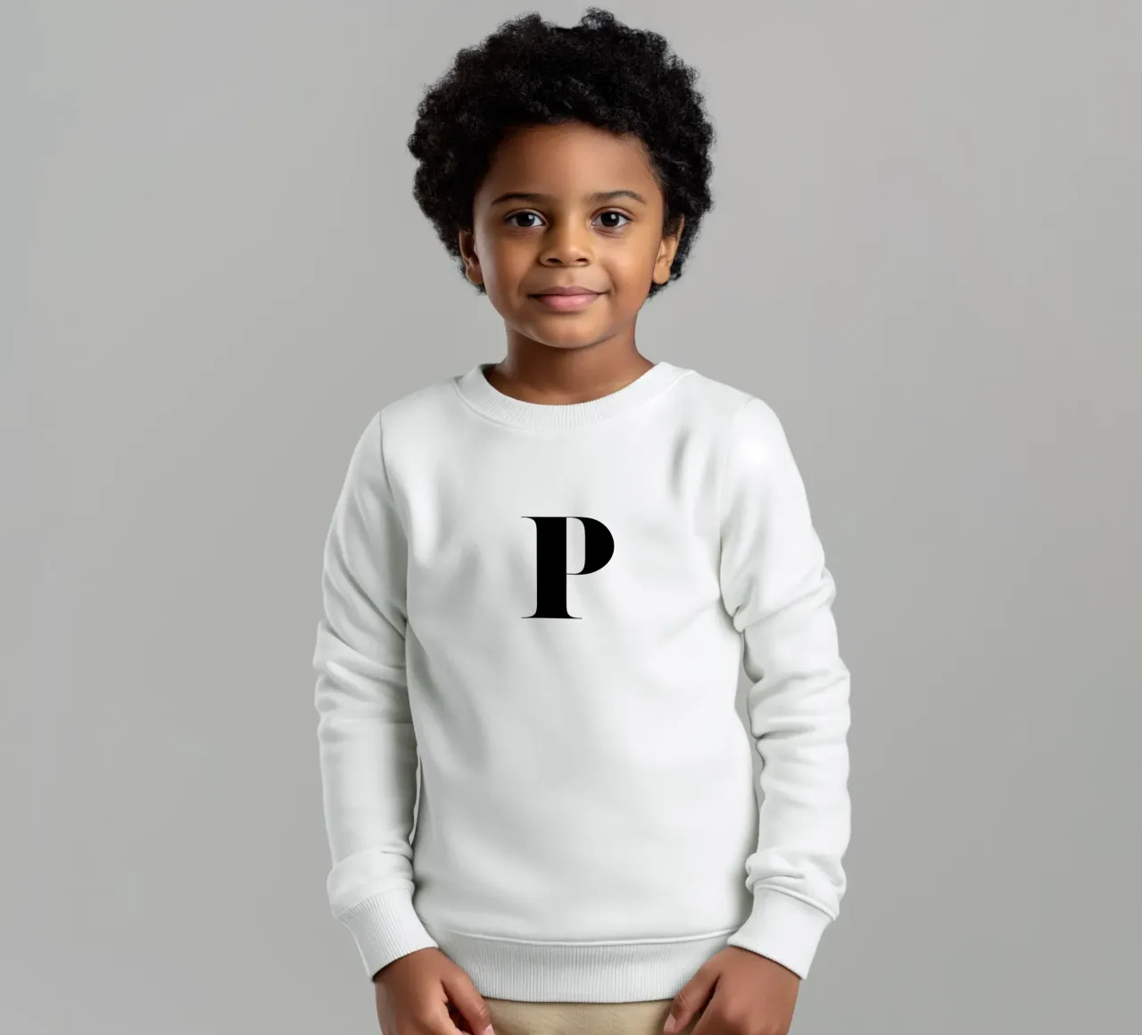 P felpa bambino da Mottos by Sinan Saydik