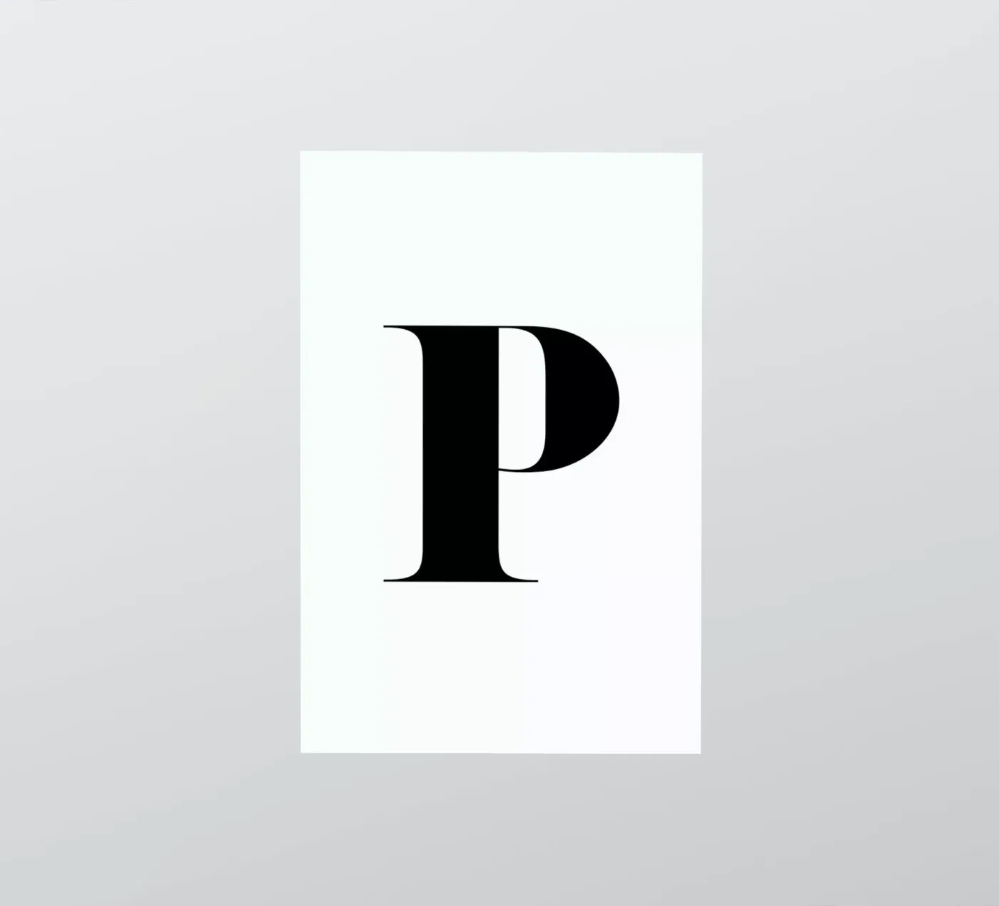 P sticker van Mottos by Sinan Saydik
