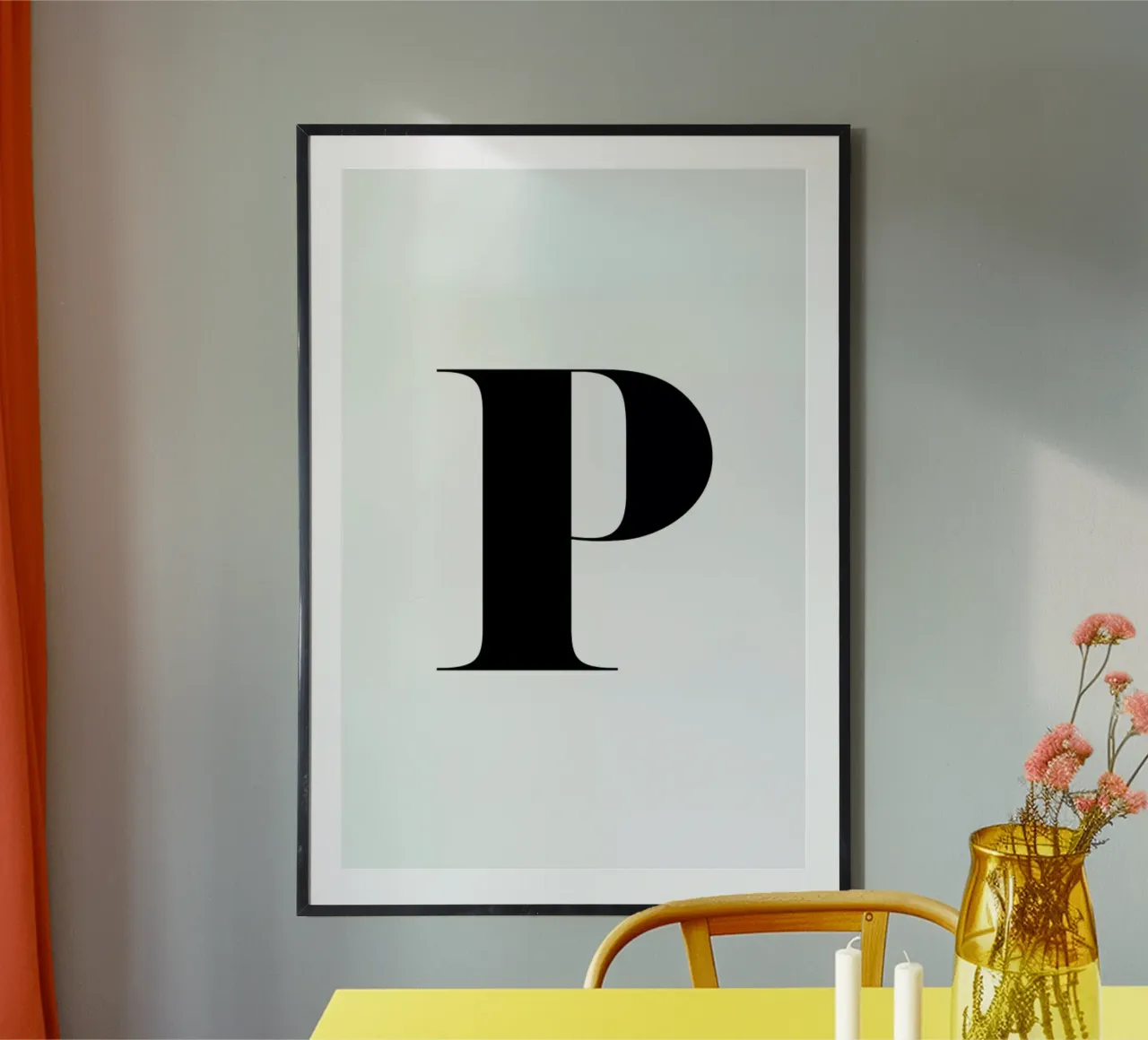 P poster da Mottos by Sinan Saydik