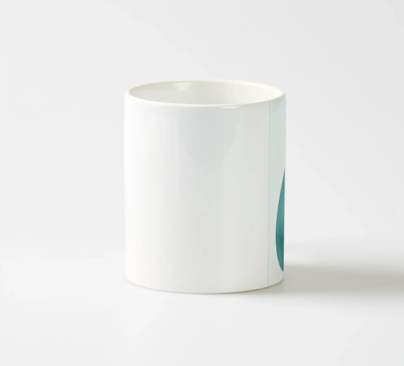 Mint D ceramic mug by petiteCAPS
