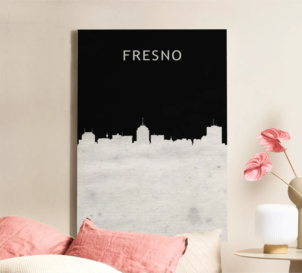 Fresno California tela con Cornice a cassetta da Travelstudio