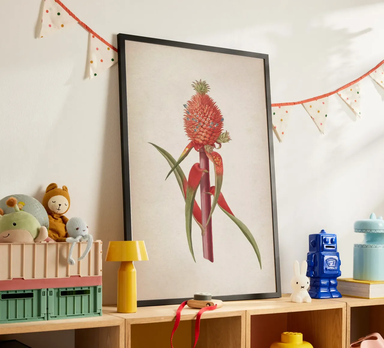 Vintage Ehret 1 Ananas Folio poster con telaio in plastica da Vintage Print Collection