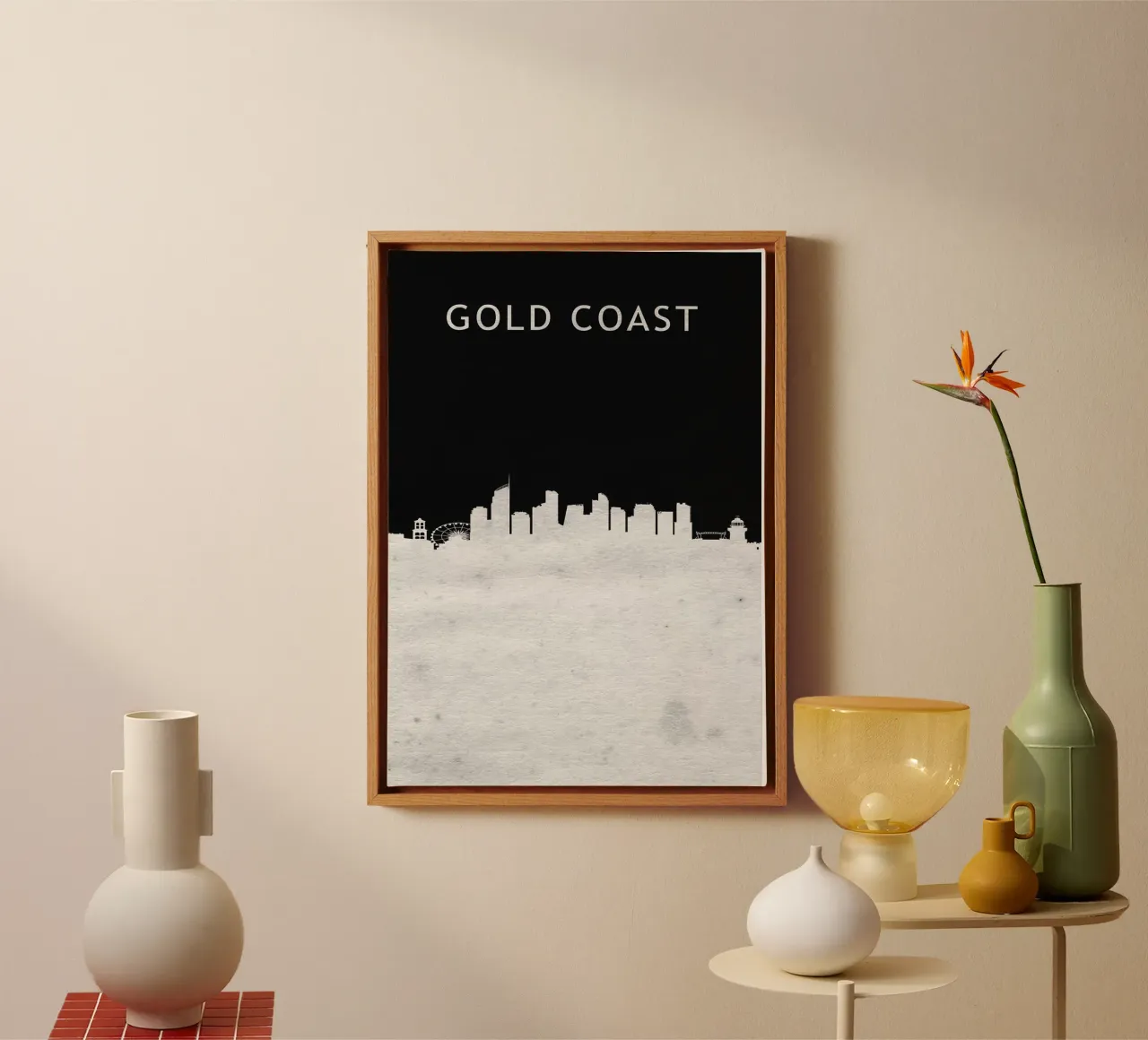 Gold Coast Australia tela con Cornice a cassetta da Travelstudio