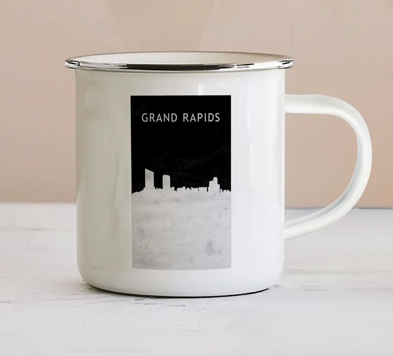 Grand Rapids Michigan tazza in smalto da Travelstudio