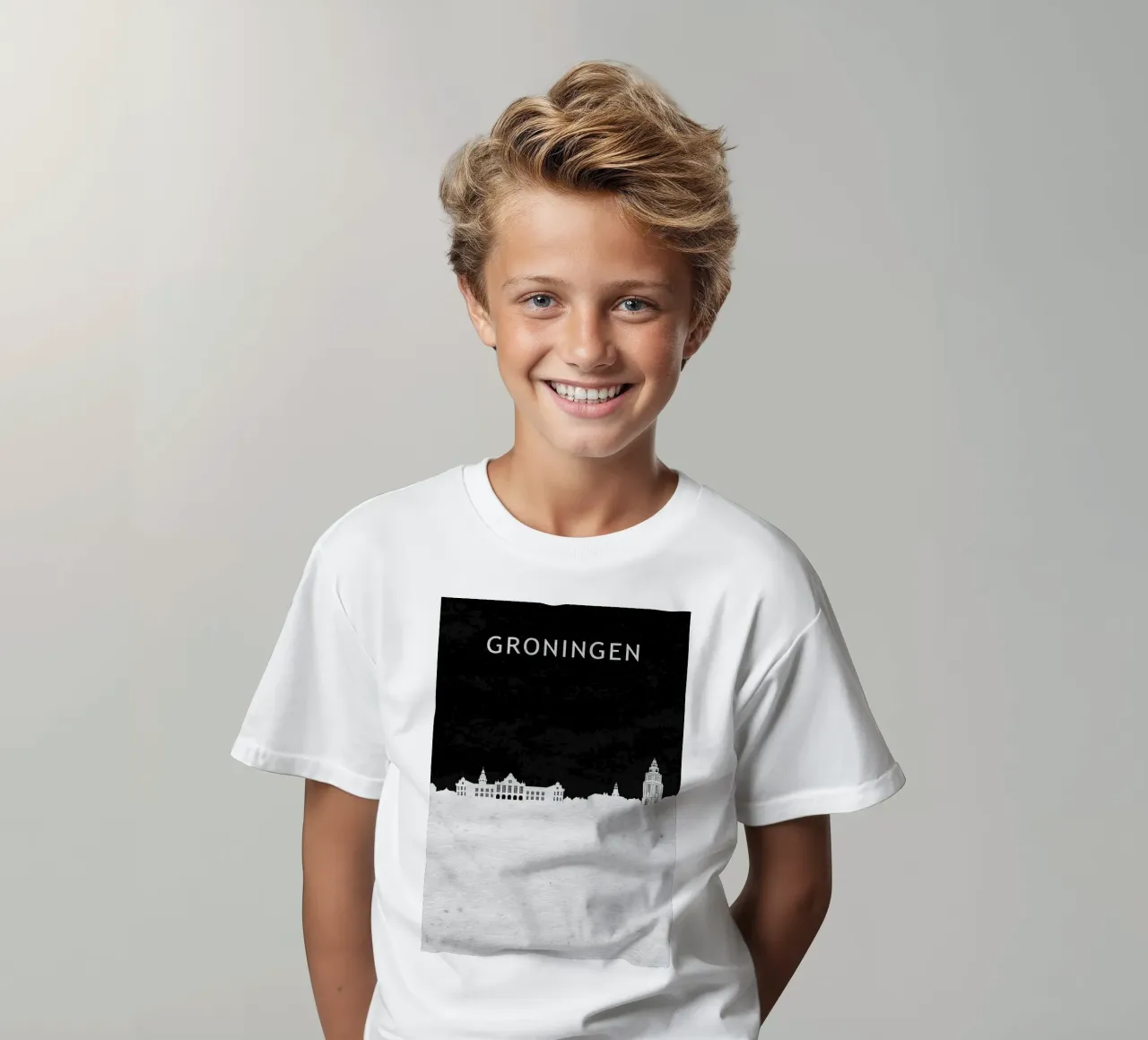 Groningen Netherlands kids t-shirt by Travelstudio
