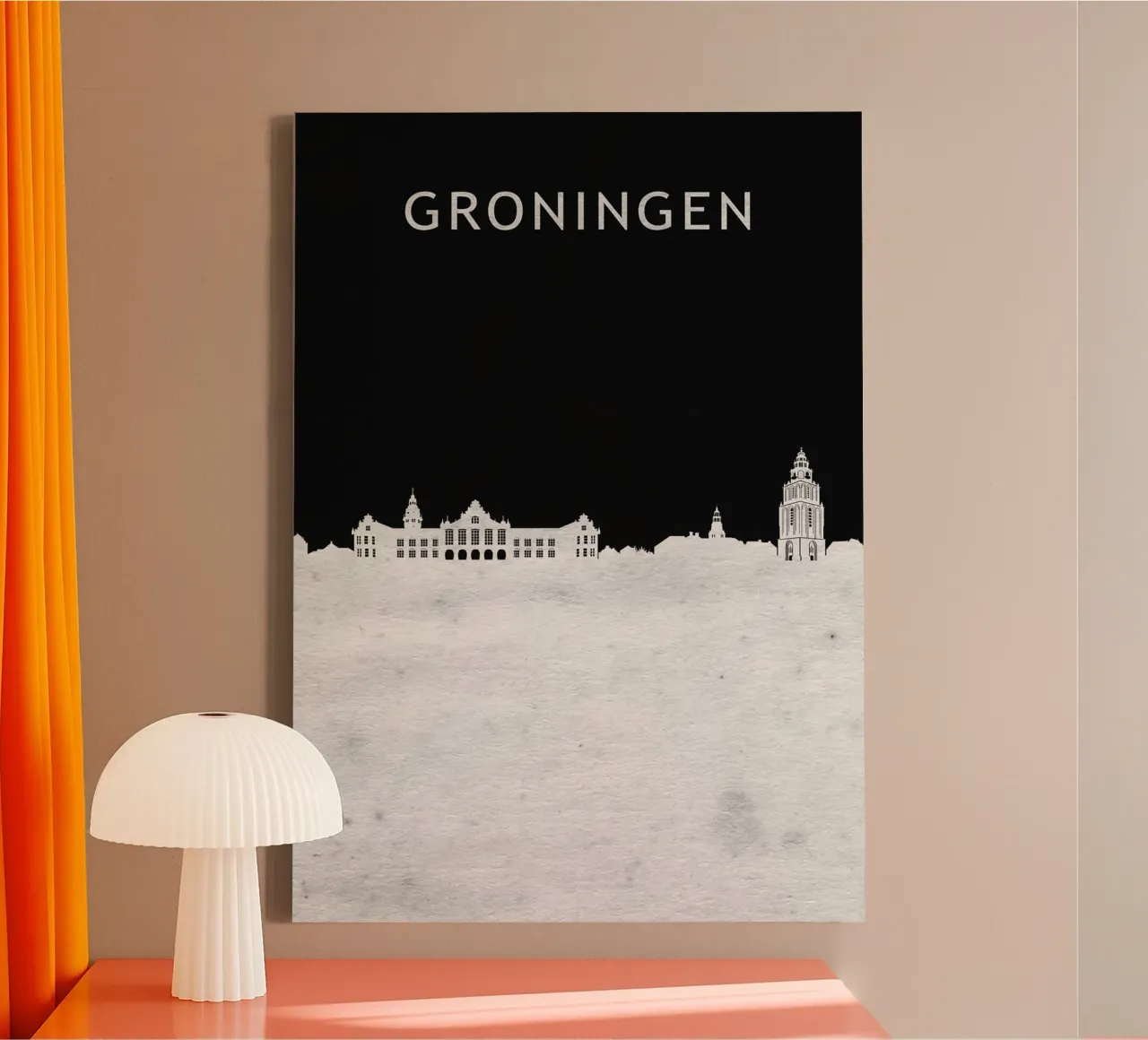 Groningen Netherlands tela con Cornice a cassetta da Travelstudio