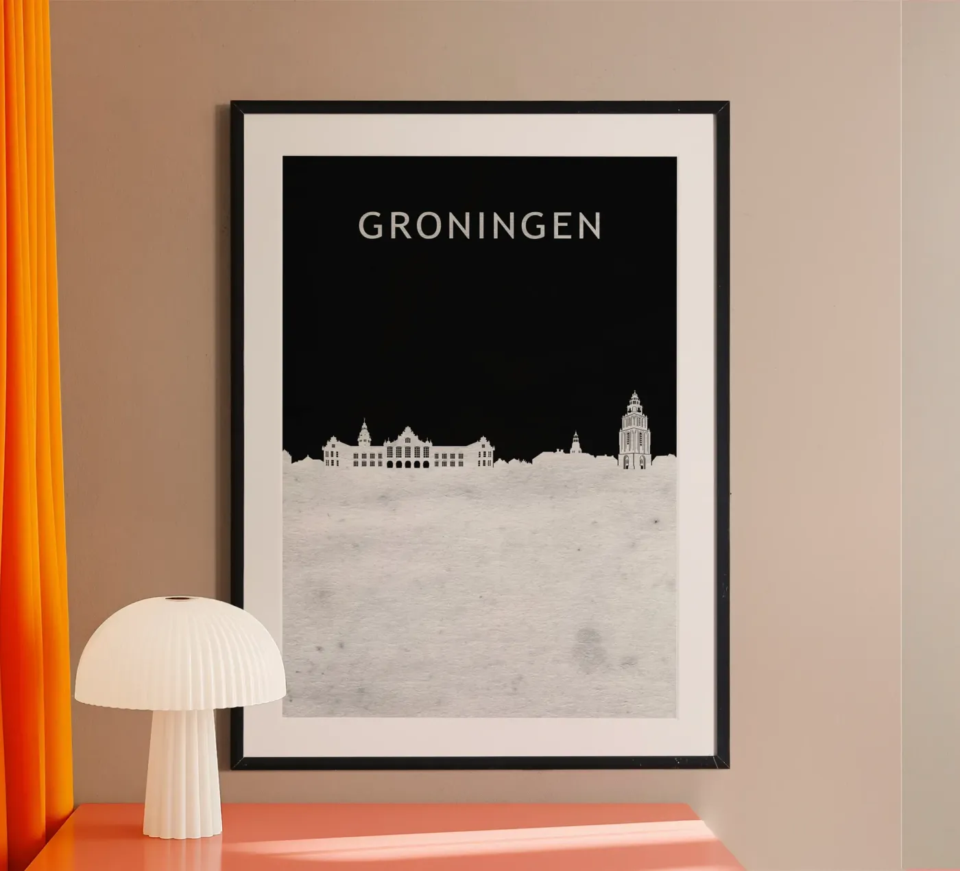 Groningen Netherlands poster da Travelstudio