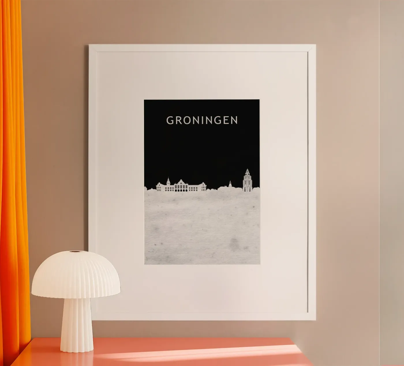Groningen Netherlands poster da Travelstudio