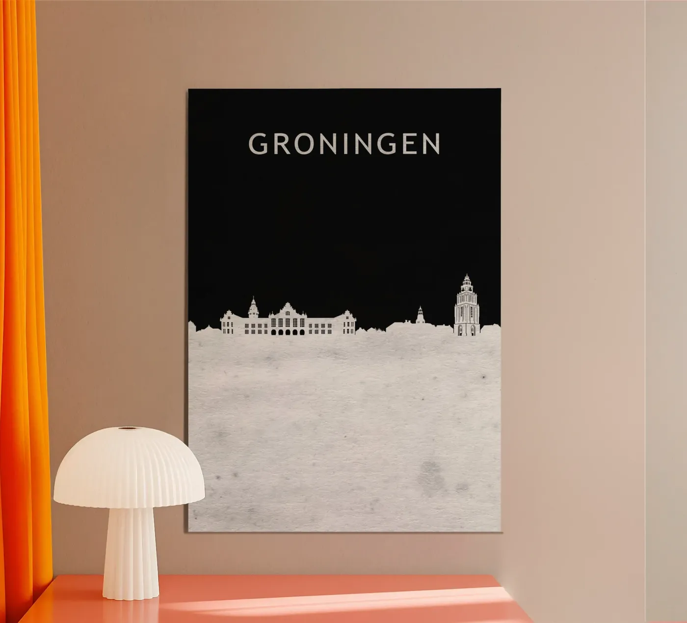 Groningen Netherlands poster da Travelstudio