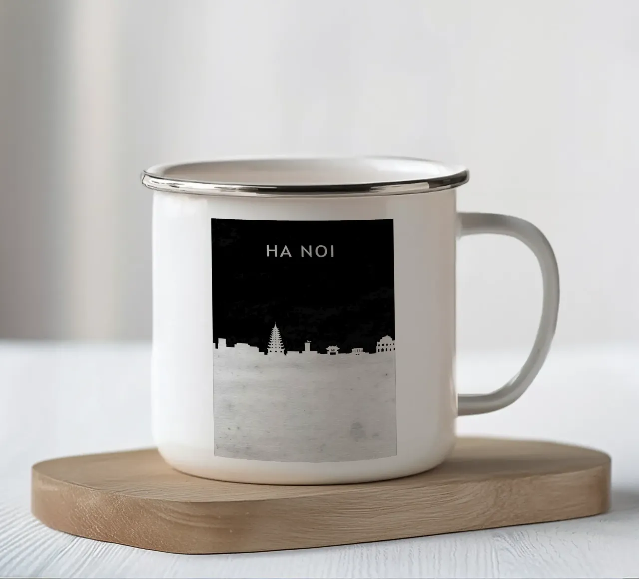 Ha Noi Viet Nam tazza in smalto da Travelstudio