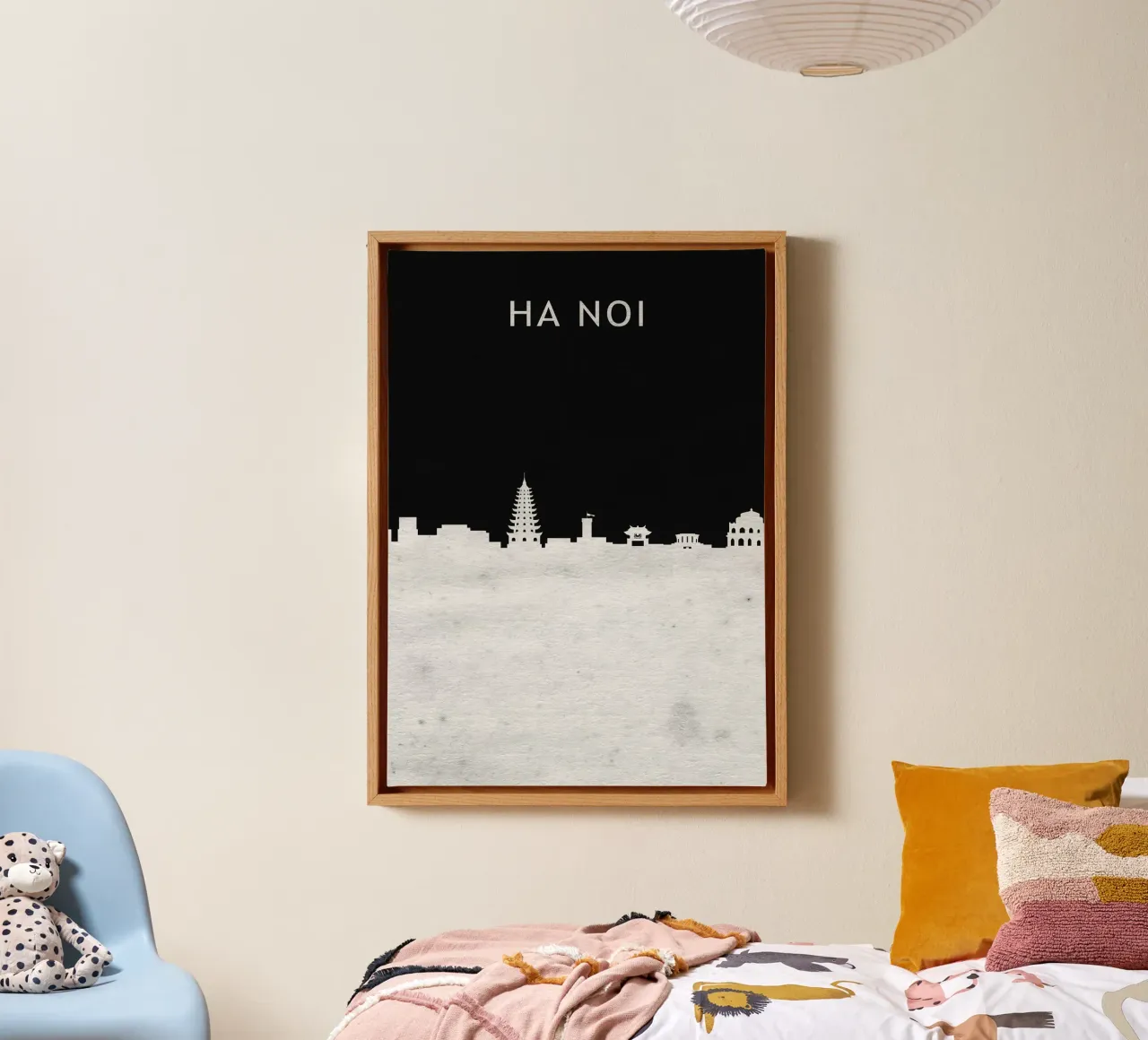 Ha Noi Viet Nam canvas met Baklijst van Travelstudio