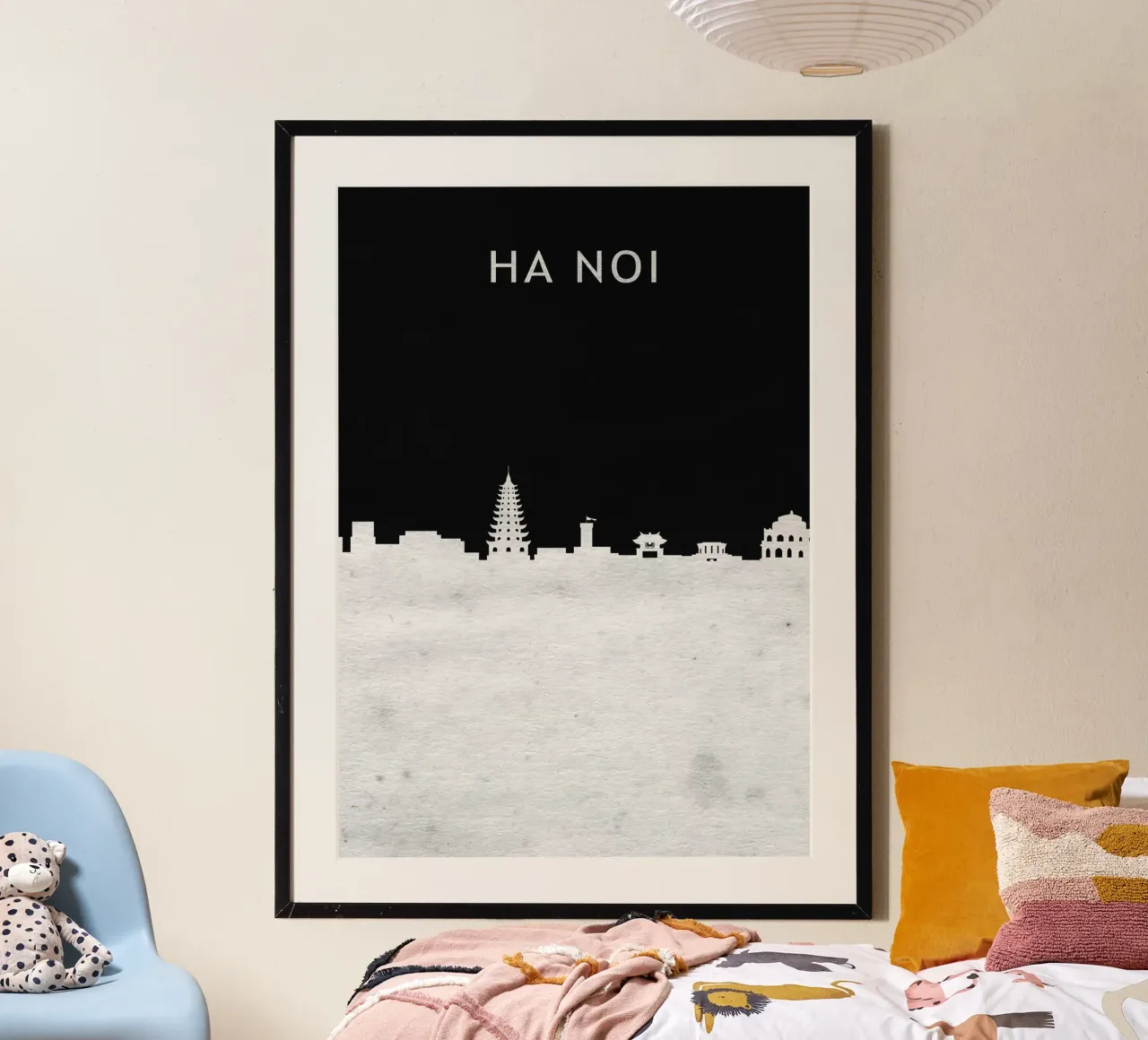 Ha Noi Viet Nam poster con telaio in plastica da Travelstudio
