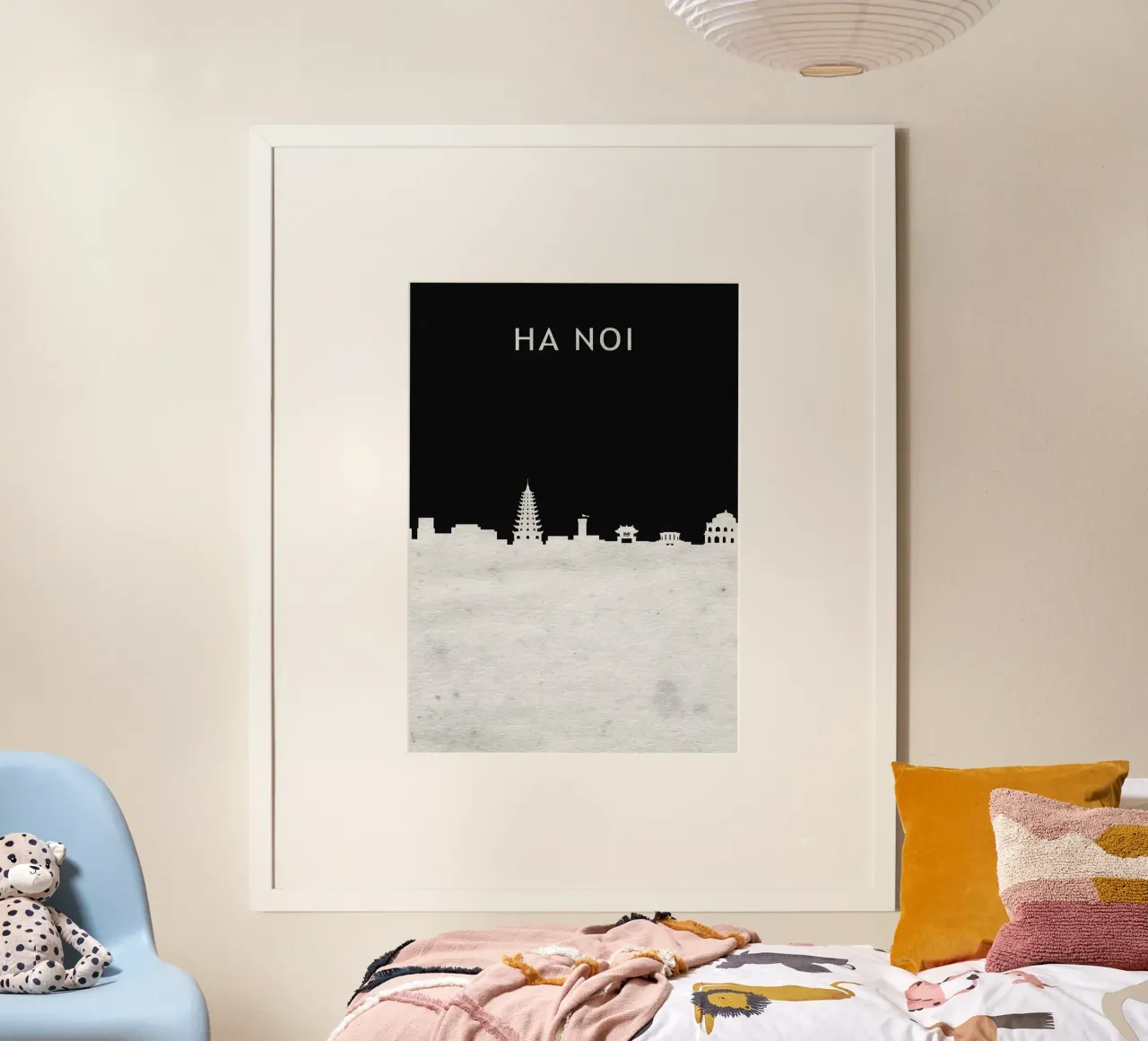Ha Noi Viet Nam poster con telaio in plastica da Travelstudio