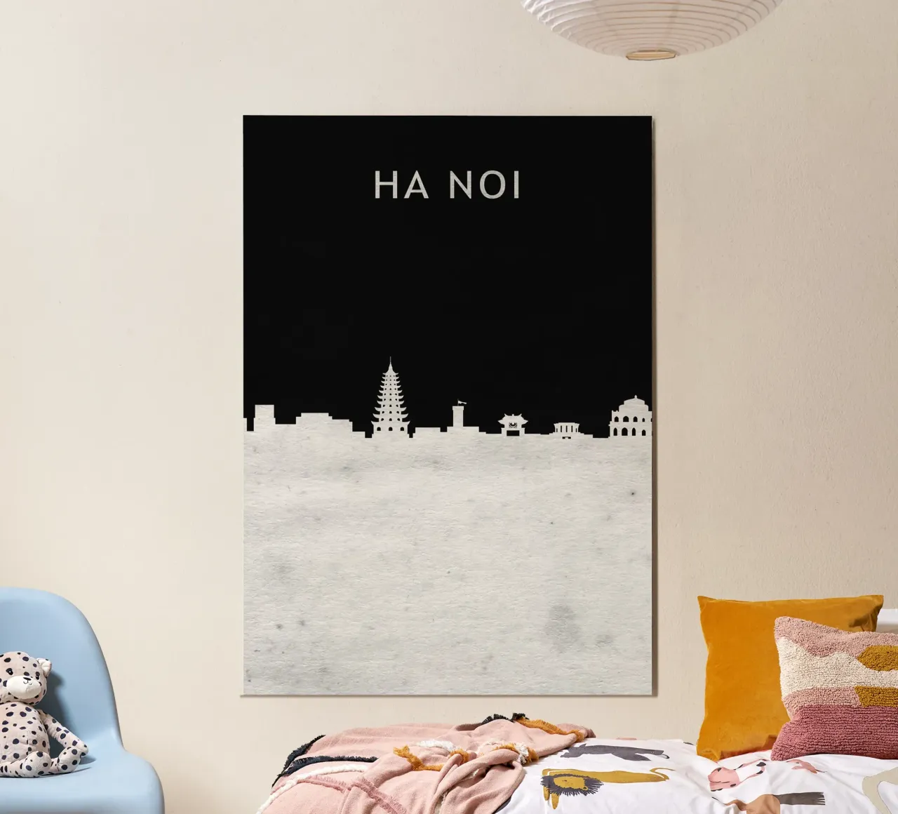 Ha Noi Viet Nam poster con telaio in plastica da Travelstudio