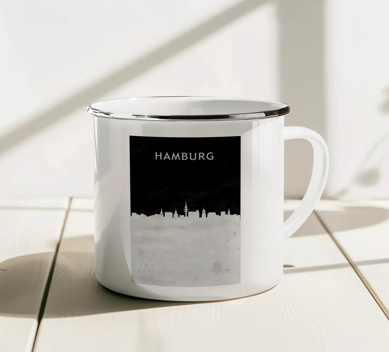 Hamburg Germany tazza in smalto da Travelstudio