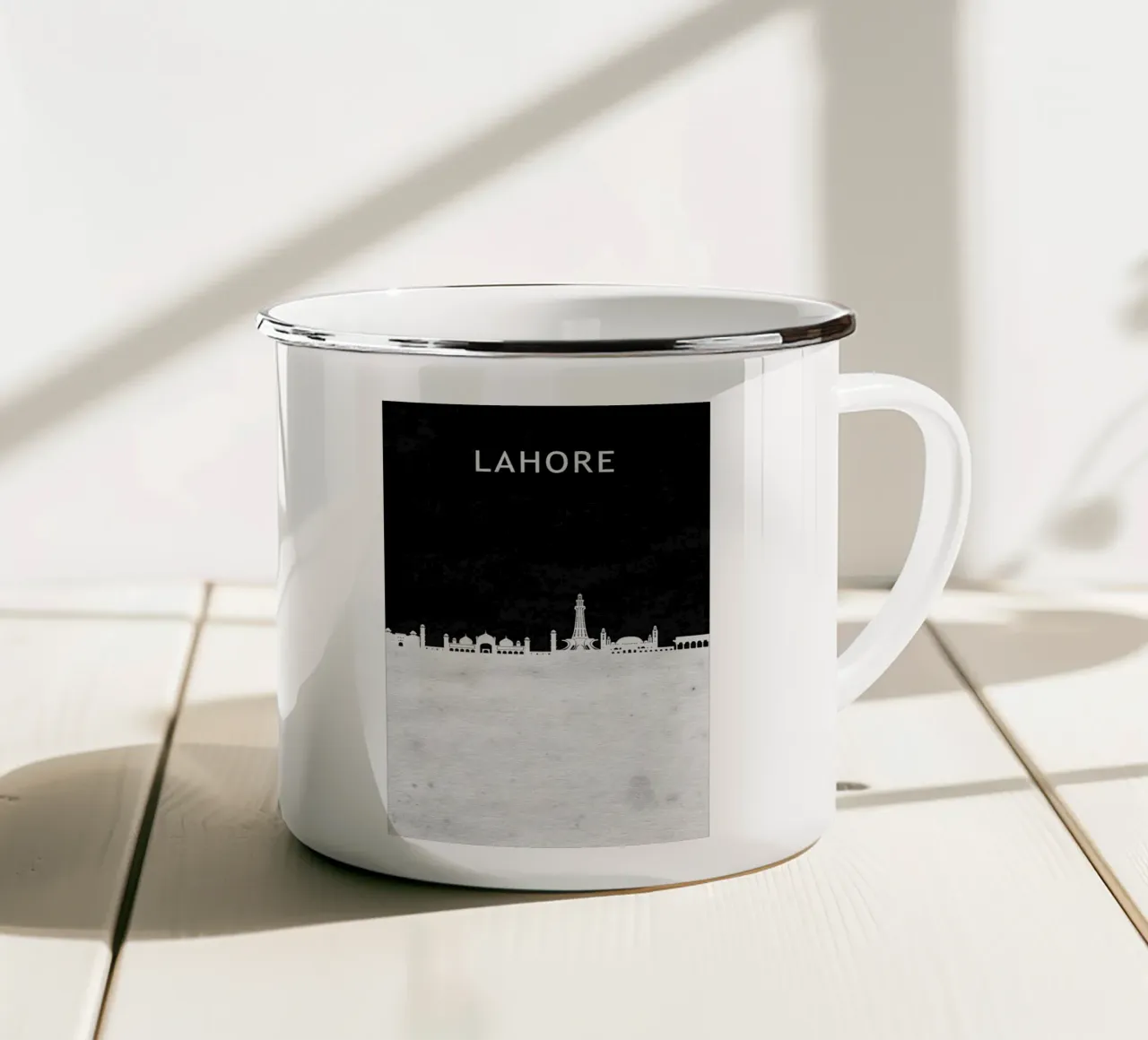 Lahore Pakistan tazza in smalto da Travelstudio
