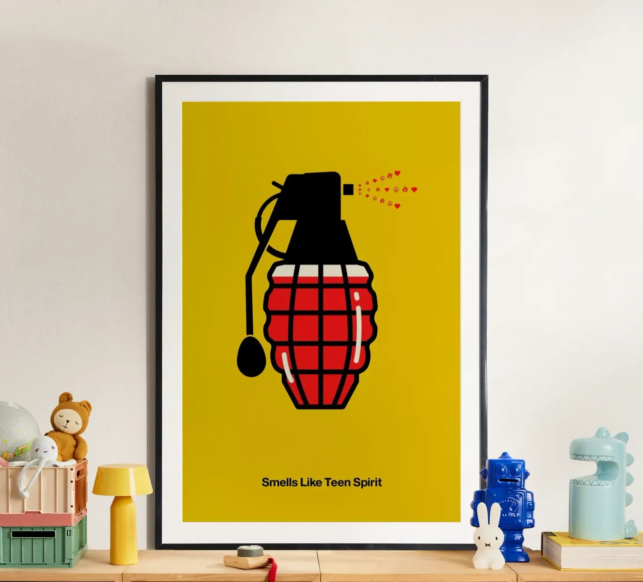 Smells like Teen Spirit poster van Viktor Hertz
