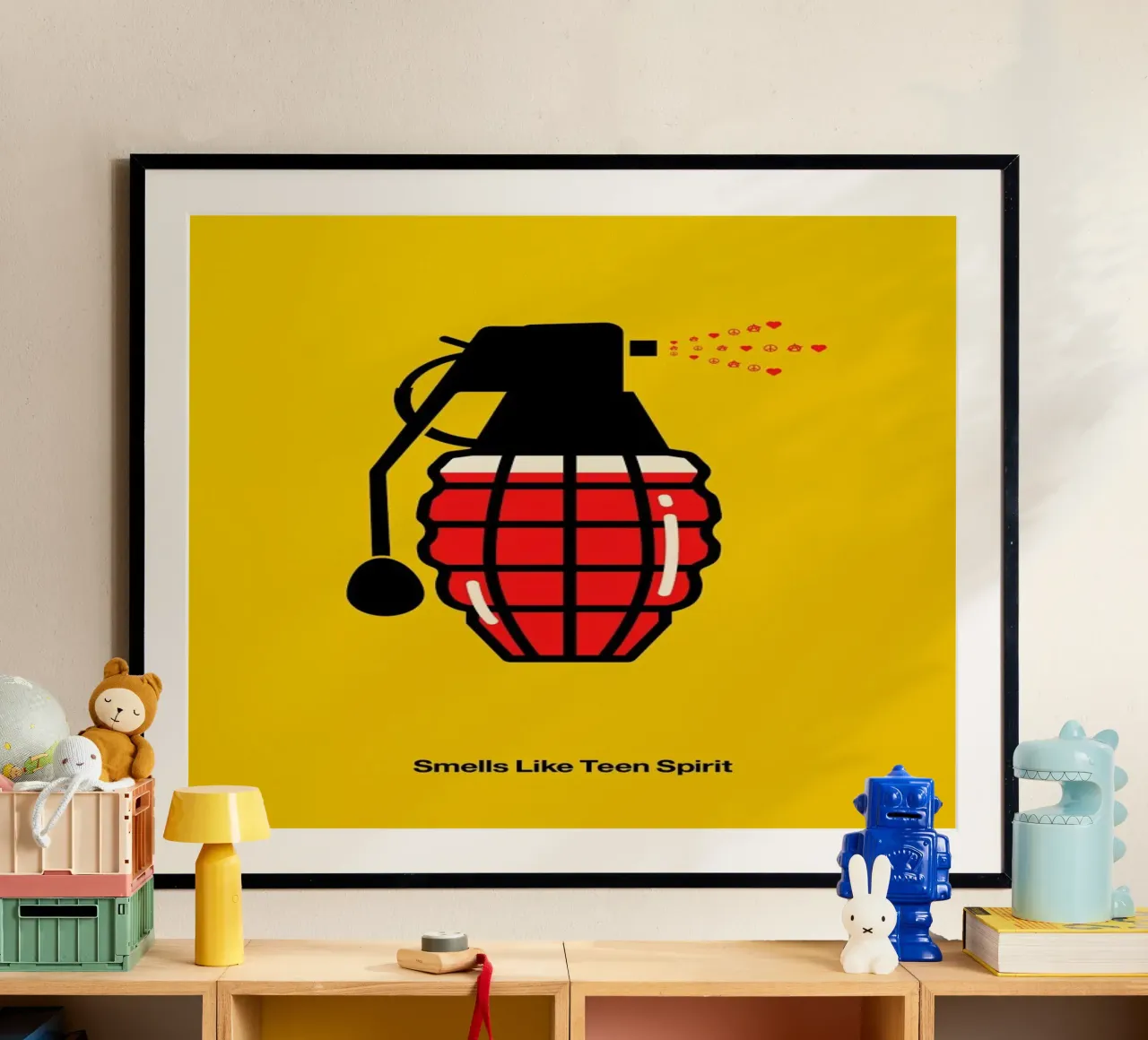 Smells like Teen Spirit poster van Viktor Hertz