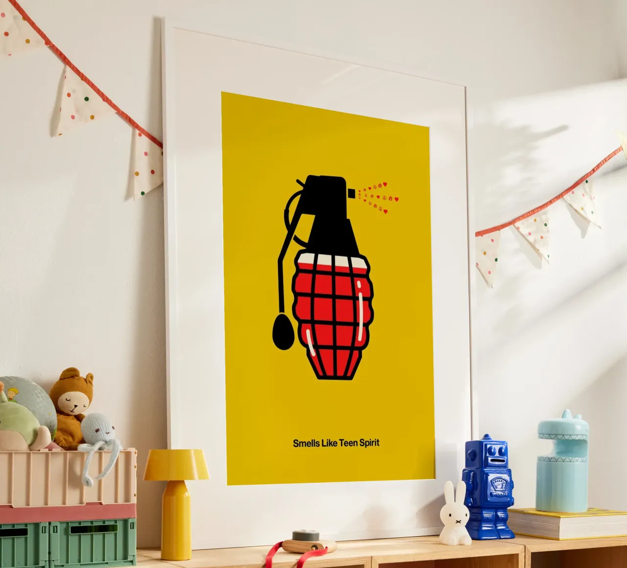 Smells like Teen Spirit poster van Viktor Hertz