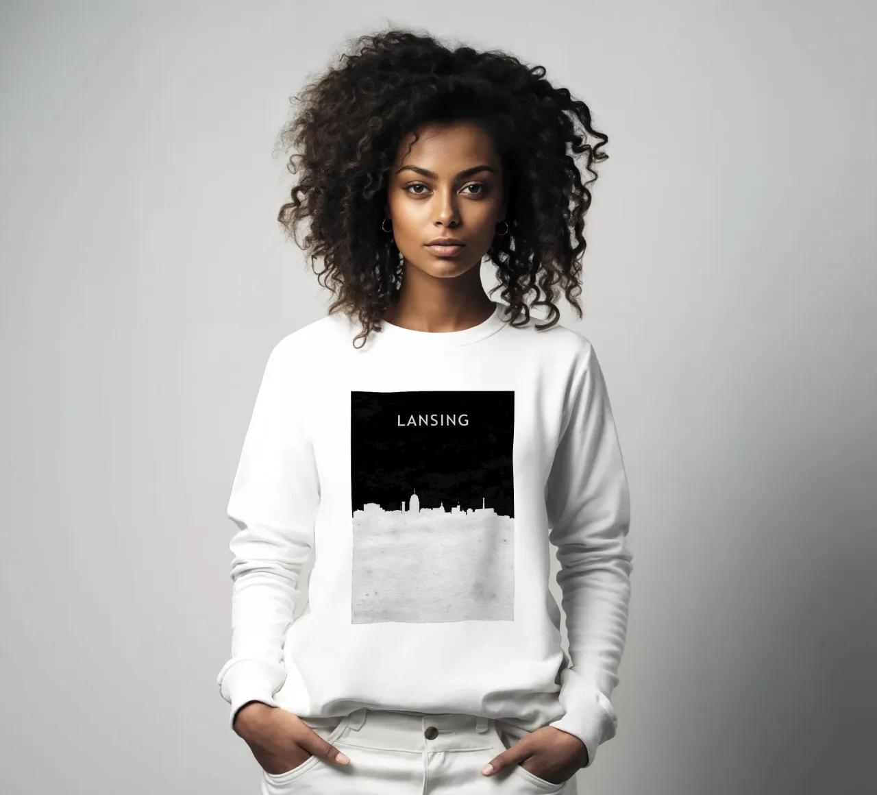 Lansing Michigan sudadera de Travelstudio