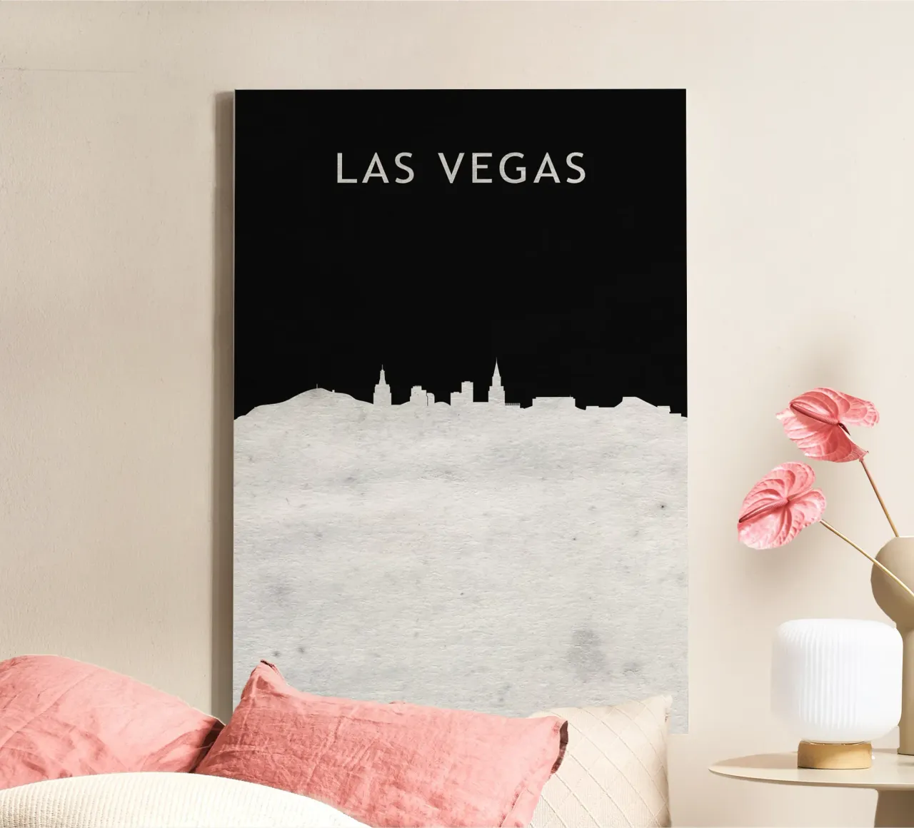 Las Vegas Nevada canvas met Baklijst van Travelstudio