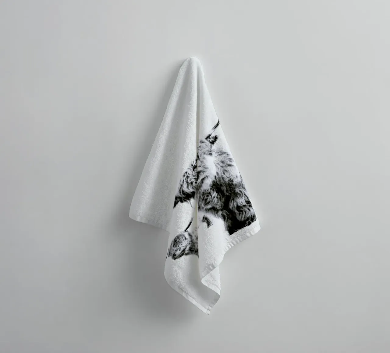 Highland Cows towel by Monika Strigel